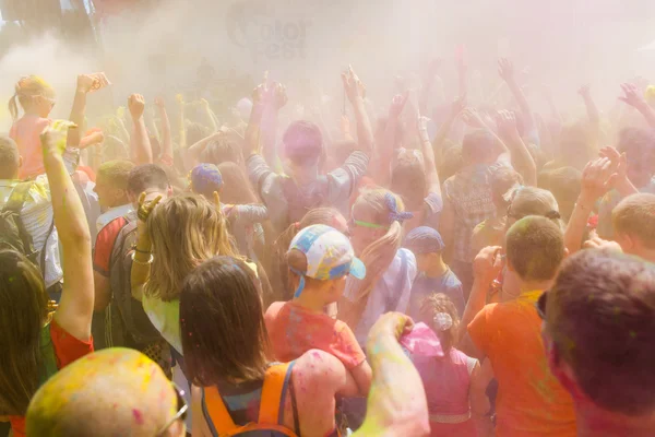 Coroczny festiwal kolorów Colorfest — Zdjęcie stockowe