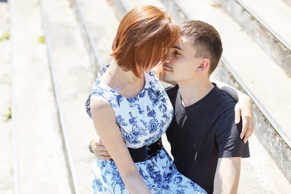 Beautiful and happy young couple — Stock Photo, Image