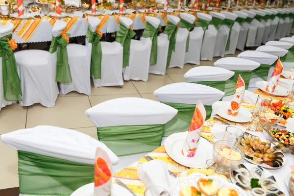 Served for a banquet table — Stock Photo, Image