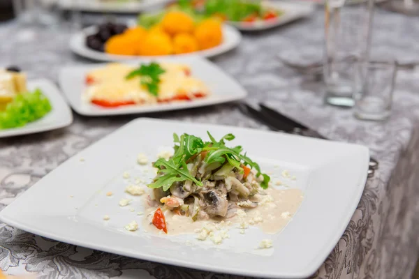 Plate with original appetizer — Stock Photo, Image