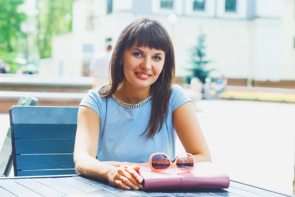 Portrait of beautiful caucasian woman — Stock Photo, Image