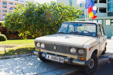 VAZ 2106 Zhiguli classic soviet vehicle clipart