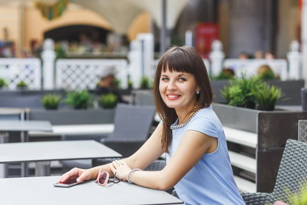 Portrait of beautiful caucasian woman — Stock Photo, Image