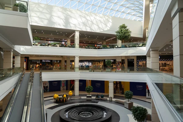 Grodno Belarus April 2021 Interior Modern Large Shopping Entertainment Complex — Stock Photo, Image