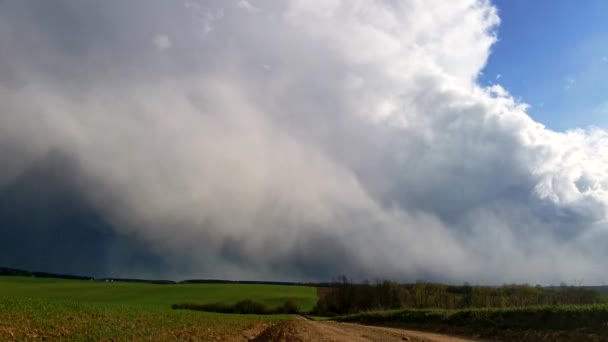 Czas Upływa Piękne Niebo Chmurami Tło Niebo Chmurami Pogoda Natura — Wideo stockowe