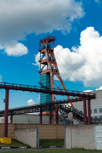 Bir Potasyum Madeni Belaruskali Girişiminin Madenlerinden Biri Belarus Cumhuriyeti — Stok fotoğraf