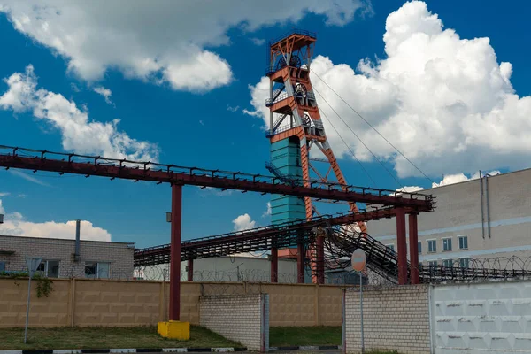 Bir Potasyum Madeni Belaruskali Girişiminin Madenlerinden Biri Belarus Cumhuriyeti — Stok fotoğraf
