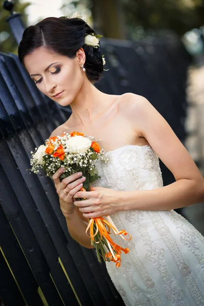 Beautiful young bride — Stock Photo, Image