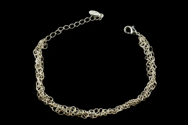 Bracciale in argento — Foto Stock