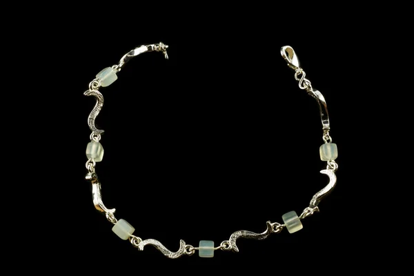 Bracciale in argento — Foto Stock