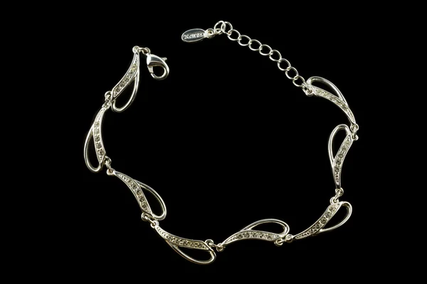 Silver bracelet — Stock Photo, Image