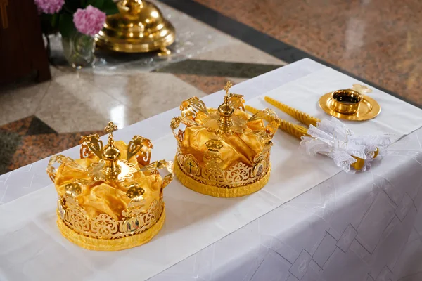 Wedding crowns — Stock Photo, Image