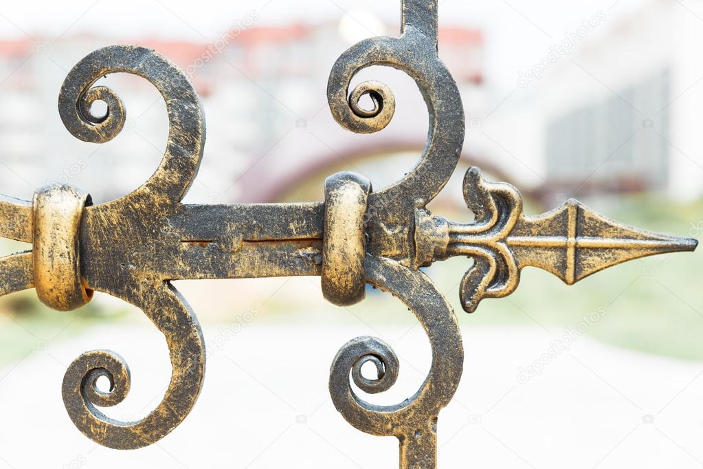 Decorative metal hinge