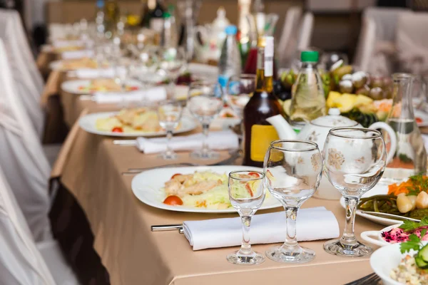 Served for a banquet table — Stock Photo, Image