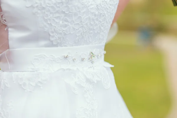 Vestido de novia frontal — Foto de Stock