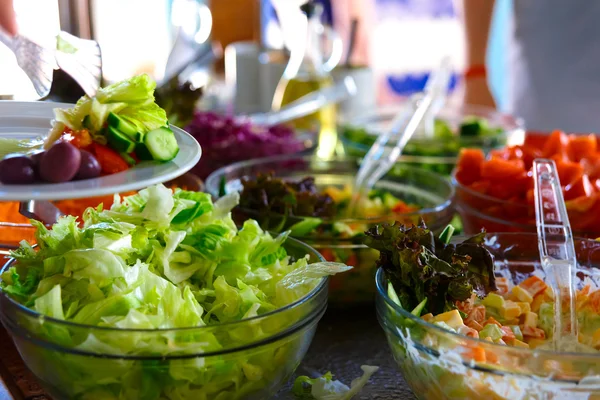 Buffet de salada . — Fotografia de Stock