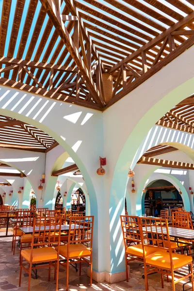 The interior of the cafe in Egypt. — Stock Photo, Image