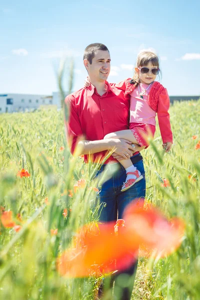 Vader en dochtertje — Stockfoto