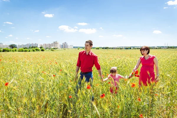 Jong gezin — Stockfoto