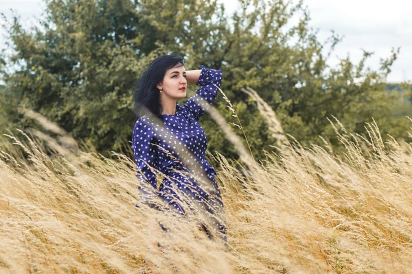 Retrato de arte de uma bela morena — Fotografia de Stock