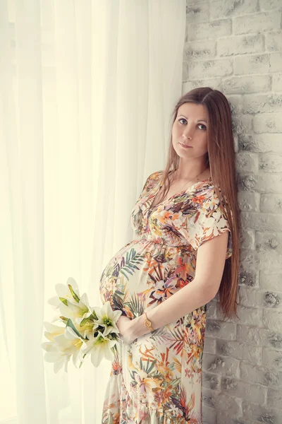 Portrait de femme enceinte — Photo