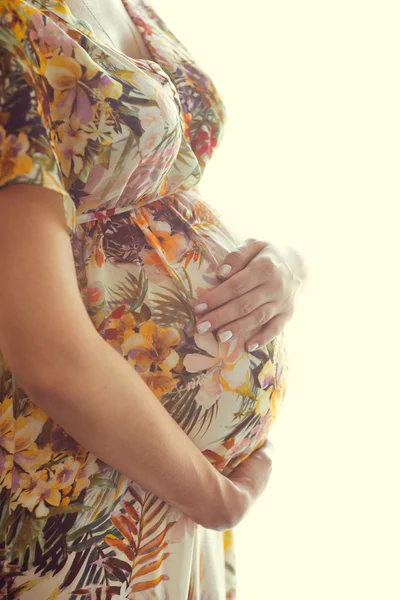 Retrato de la mujer embarazada — Foto de Stock