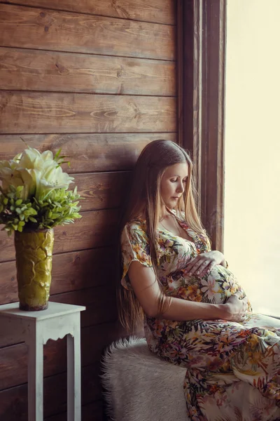 Beauty Pregnant Woman — Stock Photo, Image