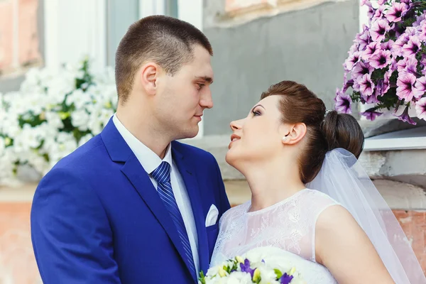 The bride and groom — Stock Photo, Image