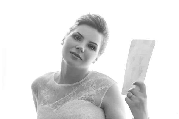 Portrait of lovely bride — Stock Photo, Image