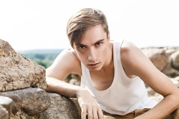 Portrait of handsome man — Stock Photo, Image