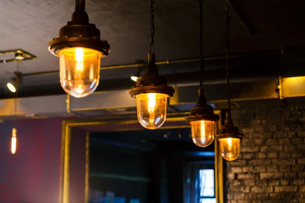 Lighting for retro cafe — Stock Photo, Image