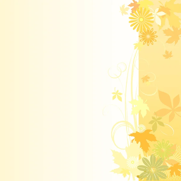 初秋の花の背景 — ストックベクタ