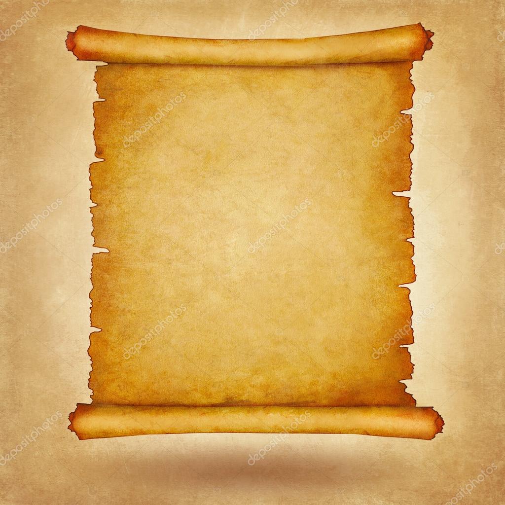 Old scroll vintage paper with space for text or image Stock Photo by  ©natamc 107640290