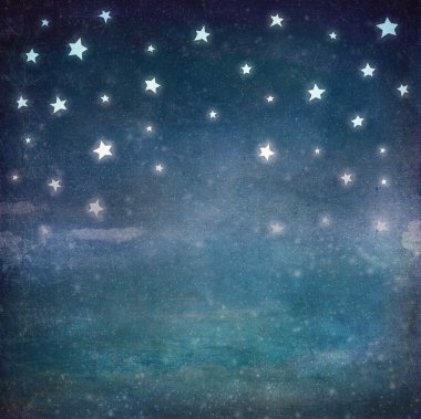 Stars at night grunge sky ,background clipart