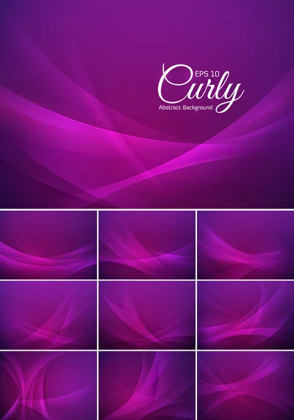 Curly abstract background — Stock Vector