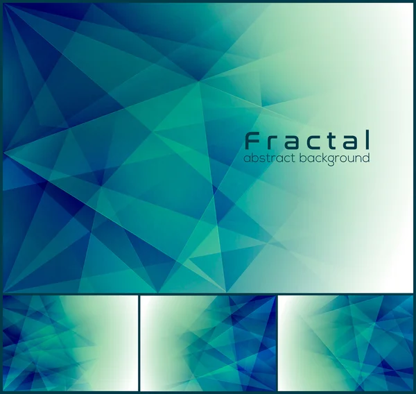 Fondo abstracto fractal — Vector de stock