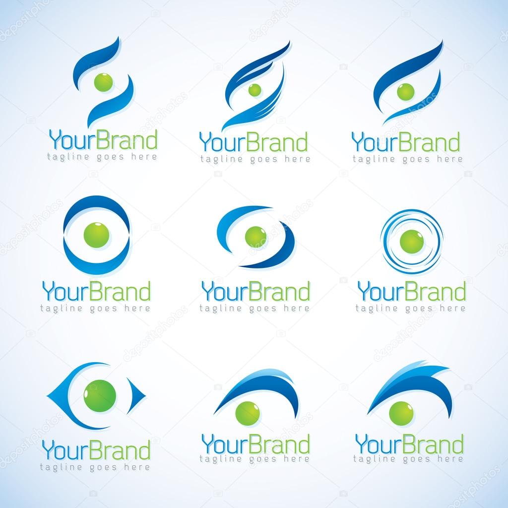 Eye logo series, file format EPS 10