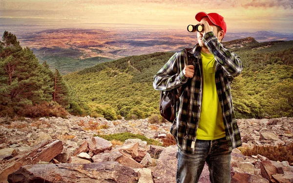 Man traveler — Stock Photo, Image