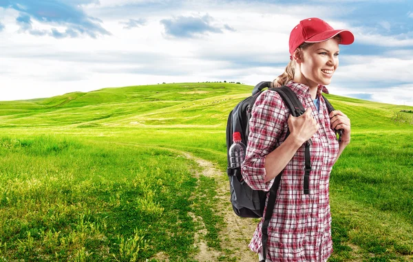 Woman traveler — Stock Photo, Image