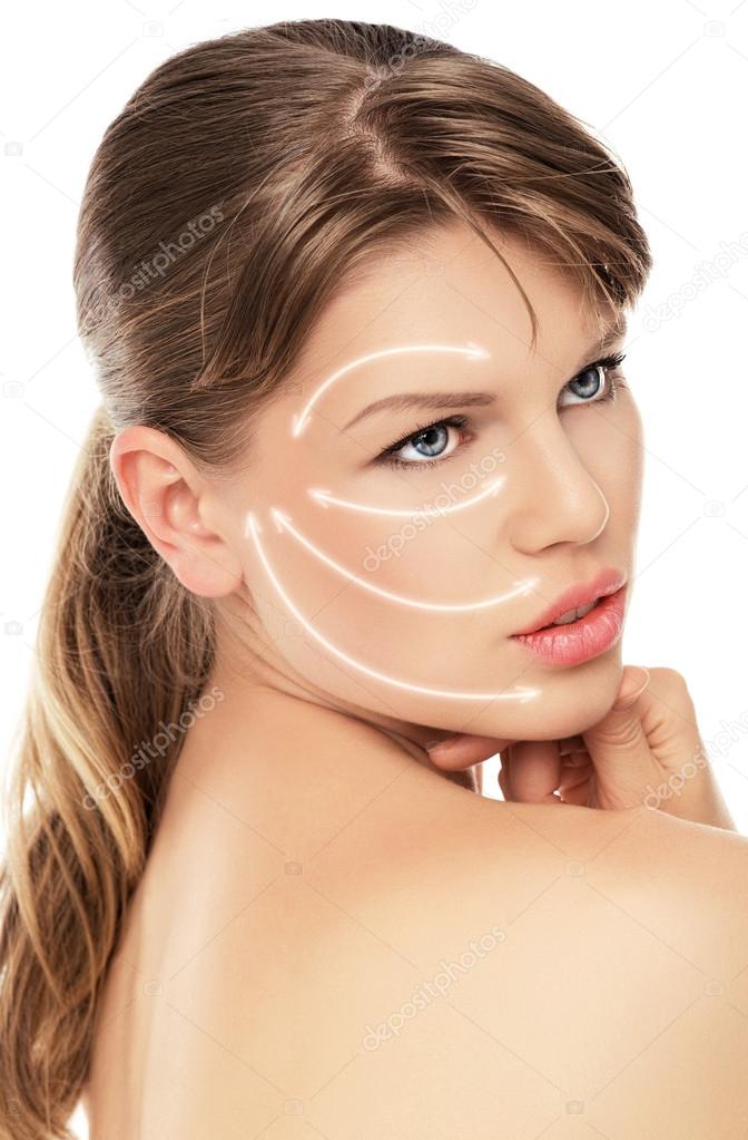 Skin care woman