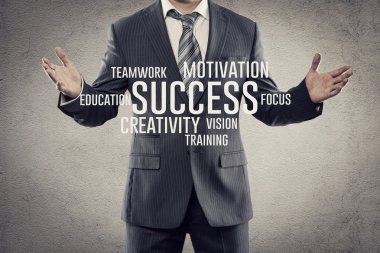 İşadamı grafik ile