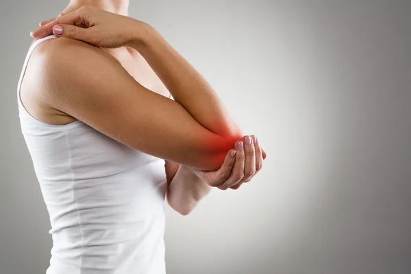 Elbow pain — Stock Photo, Image