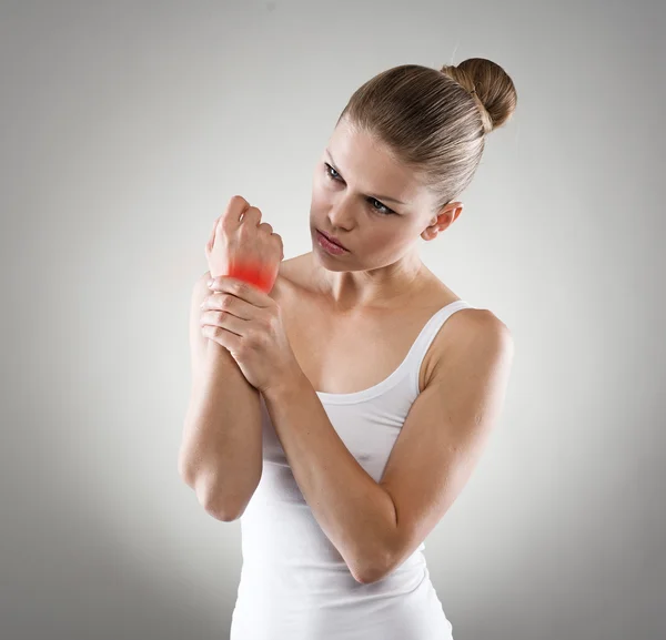 Dolor de muñeca — Foto de Stock