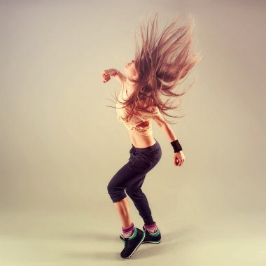 Zumba aerobik dansçı
