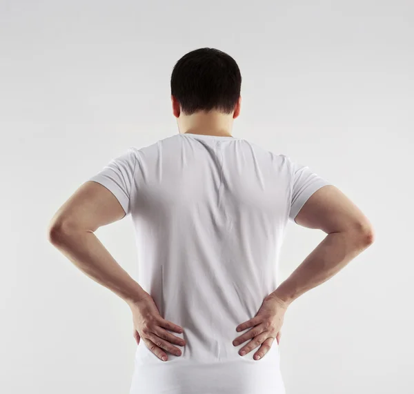Dolor de espalda del hombre — Foto de Stock