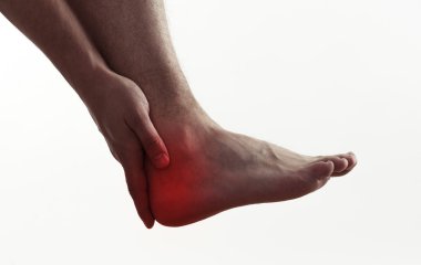 Male foot pain clipart