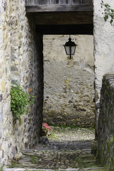 意大利Bergamo Oneta的老房子 意大利最美丽的村庄 — 图库照片