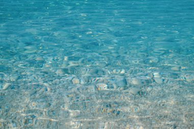 Parlak mavi su dalgalanma arkaplanı