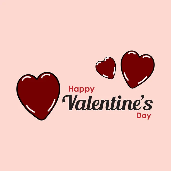 Illustration Von Liebe Und Valentinstag Valentinstag Vektor Illustration — Stockvektor