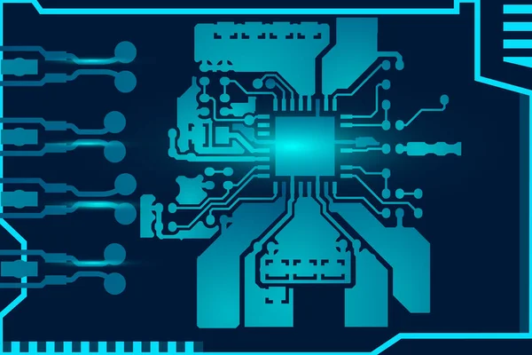 Ilustracja Wektora Tła Płytki Obwodu Drukowanego Eps Streszczenie Tła Technologii — Wektor stockowy